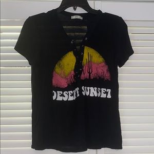 Black graphic tee